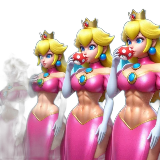 crown, dress, concept art, 3d render transparent PNG cut-out