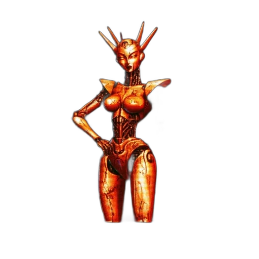 robot, jewelry, dress, concept art transparent PNG cut-out