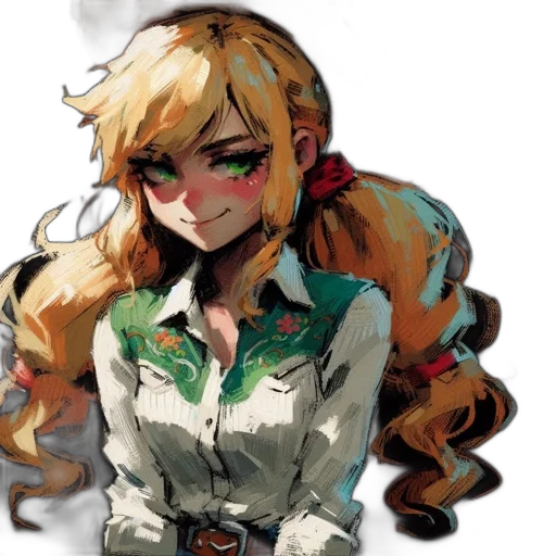 dress, face, staff, anime transparent PNG cut-out