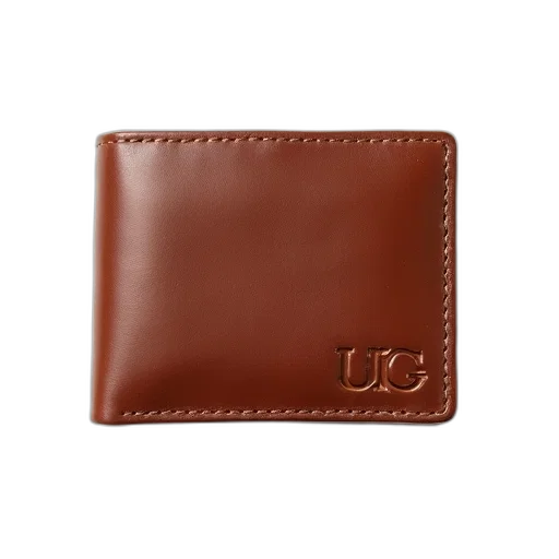 brown, leather, wallet, visible transparent PNG cut-out
