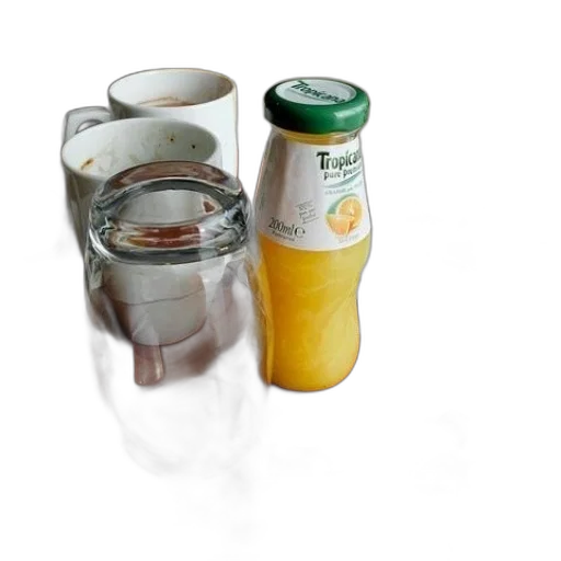 bottle, food, 3d render, photorealistic transparent PNG cut-out