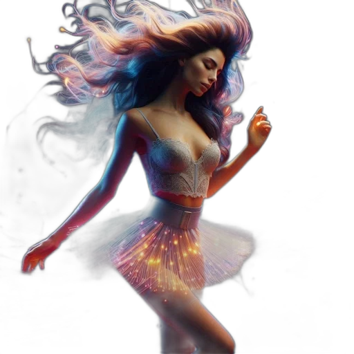 dress, hair, concept art, fantasy art transparent PNG cut-out