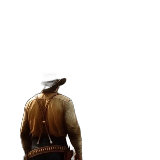 hat, jacket, weapon, staff transparent PNG cut-out