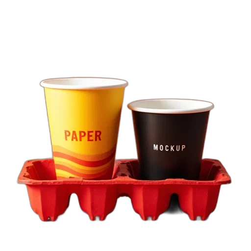 food, 3d render, two, paper transparent PNG cut-out