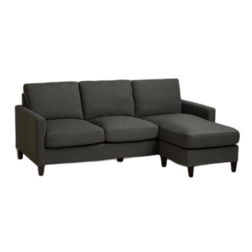 furniture, 3d render, dark, modern transparent PNG cut-out