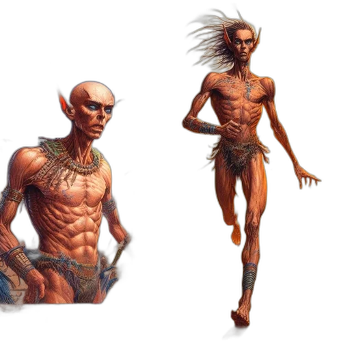 concept art, fantasy art, comic book art, 3d render transparent PNG cut-out