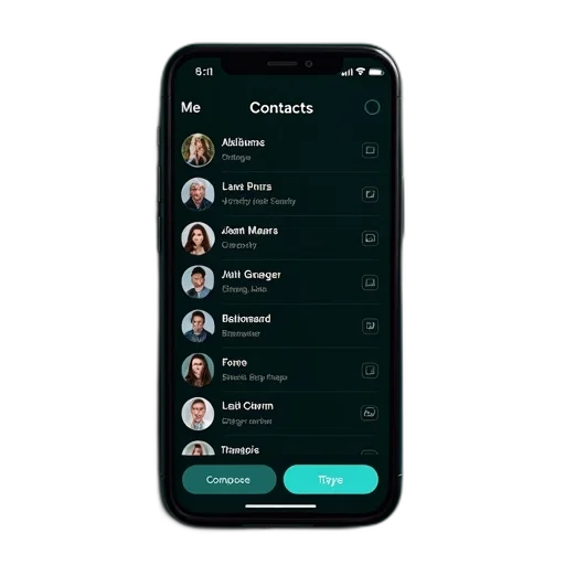 staff, smartphone, screen, displaying transparent PNG cut-out
