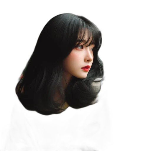face, hair, robot, creature transparent PNG cut-out