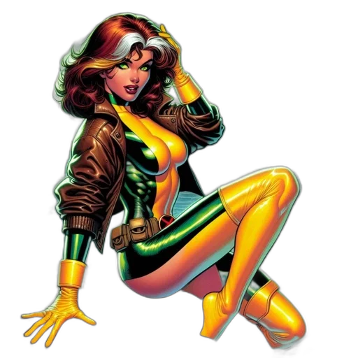 comic book art, concept art, cartoon, pixel art transparent PNG cut-out