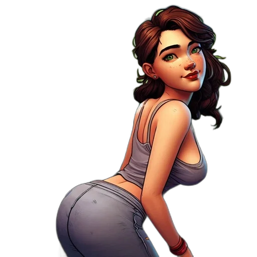comic book art, concept art, cartoon, fantasy art transparent PNG cut-out