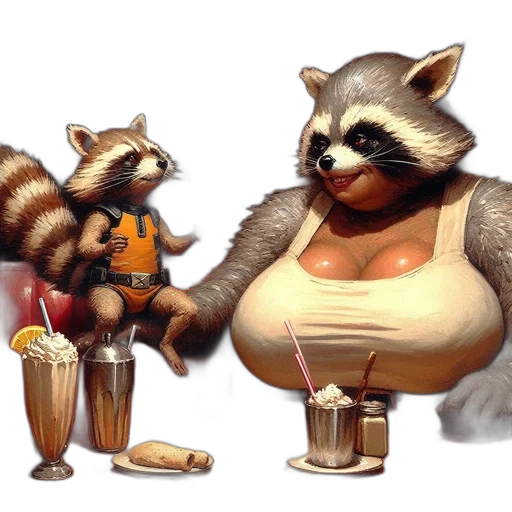 food, animal, concept art, photorealistic transparent PNG cut-out