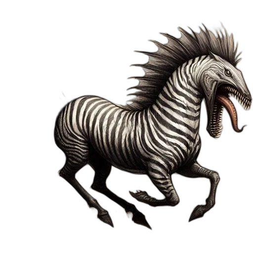 animal, creature, dragon, hair transparent PNG cut-out