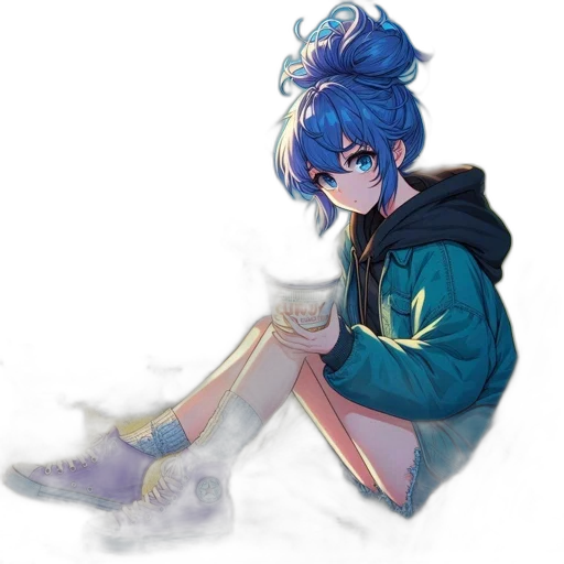 jacket, staff, crown, creature transparent PNG cut-out