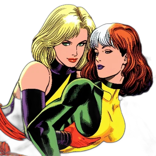 comic book art, concept art, cartoon, two transparent PNG cut-out
