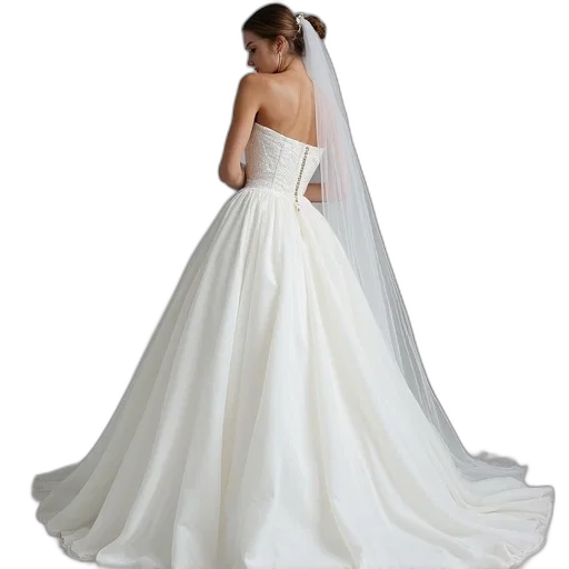 dress, jewelry, photorealistic, white transparent PNG cut-out
