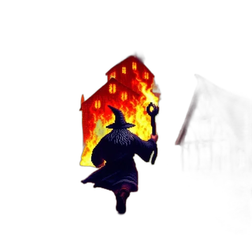 staff, pixel art, concept art, fantasy art transparent PNG cut-out
