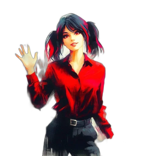 jacket, staff, comic book art, concept art transparent PNG cut-out