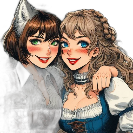 watercolor, fantasy art, oil painting, comic book art transparent PNG cut-out