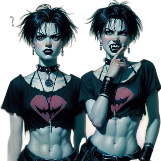 cyberpunk, concept art, comic book art, photorealistic transparent PNG cut-out