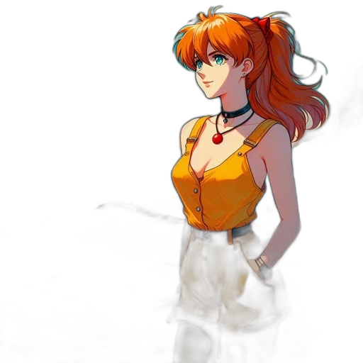 dress, staff, concept art, anime transparent PNG cut-out