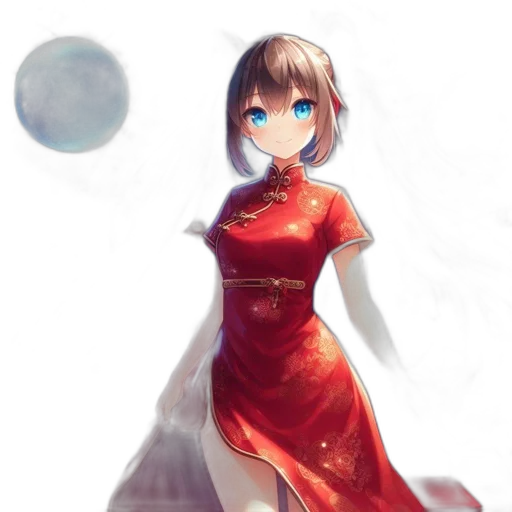 dress, robot, staff, sword transparent PNG cut-out