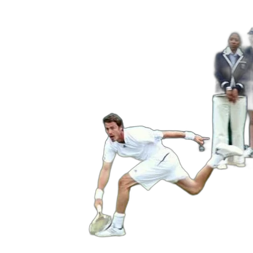 3d render, tennis, player, white transparent PNG cut-out
