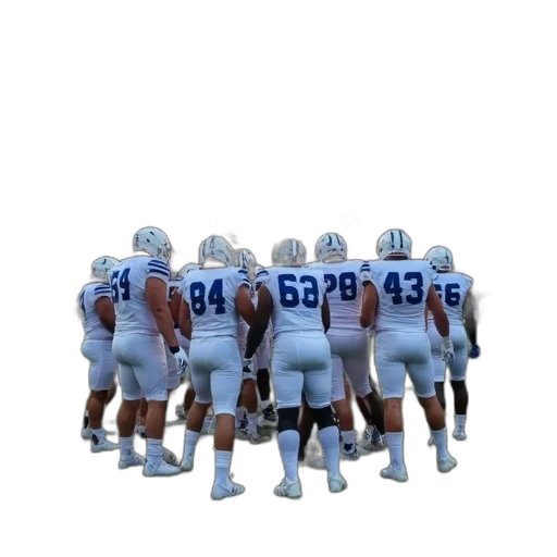 staff, group, football, players transparent PNG cut-out