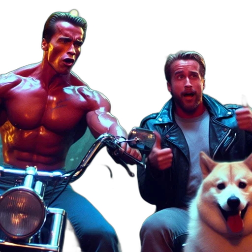 fire, two, icons, terminator-like transparent PNG cut-out