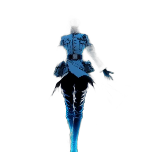 robot, sword, dress, staff transparent PNG cut-out
