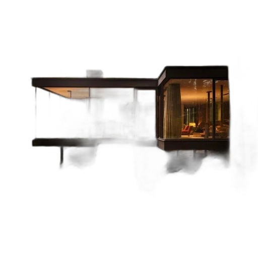 furniture, building, 3d render, concept art transparent PNG cut-out