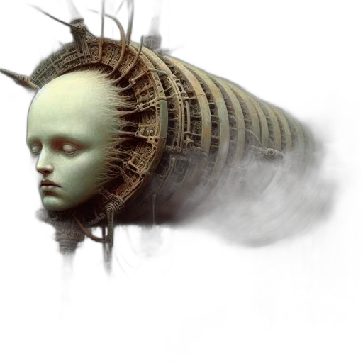 hair, creature, mask, robot transparent PNG cut-out