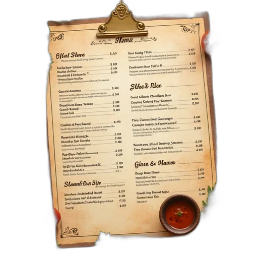 food, 3d render, full, page transparent PNG cut-out