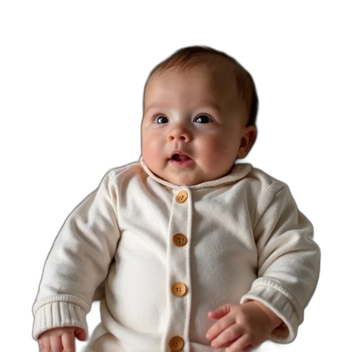 jacket, photorealistic, 3d render, infant transparent PNG cut-out