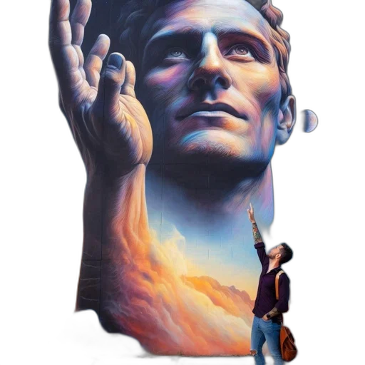 face, robot, concept art, comic book art transparent PNG cut-out