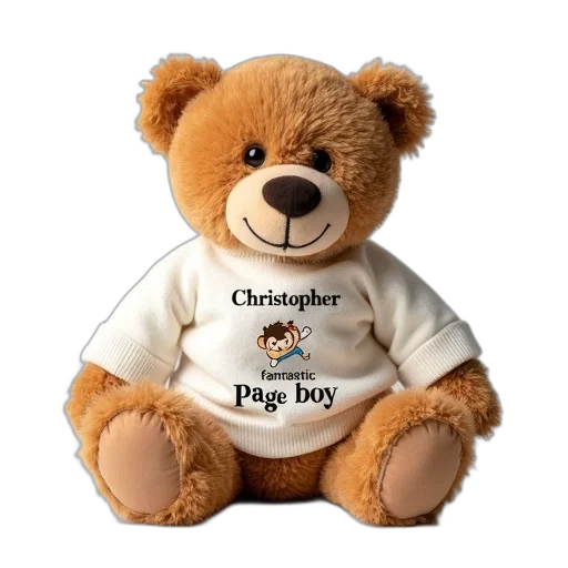 3d render, plush, teddy, bear transparent PNG cut-out
