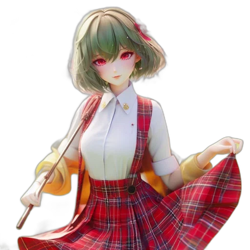 dress, staff, jacket, 3d render transparent PNG cut-out