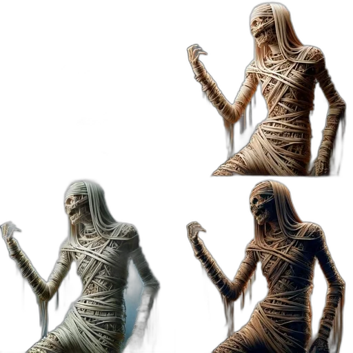 creature, dress, sword, mask transparent PNG cut-out