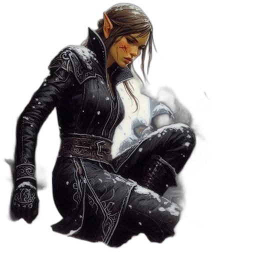 jacket, concept art, fantasy art, cyberpunk transparent PNG cut-out