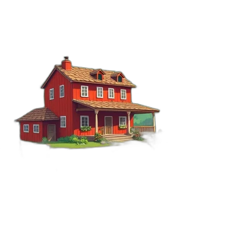 building, furniture, food, 3d render transparent PNG cut-out