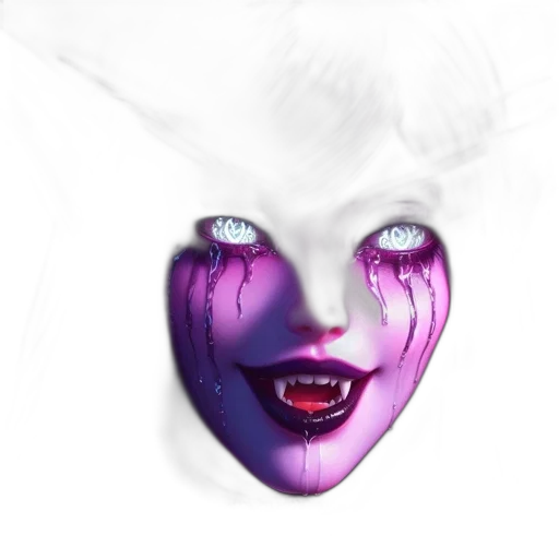 face, mask, creature, photorealistic transparent PNG cut-out