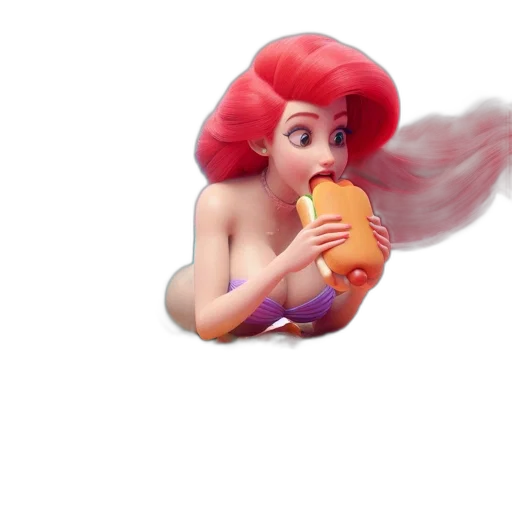 hair, creature, bottle, dress transparent PNG cut-out