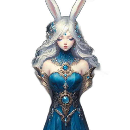 dress, jewelry, fantasy art, concept art transparent PNG cut-out