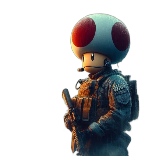 hat, weapon, mask, robot transparent PNG cut-out