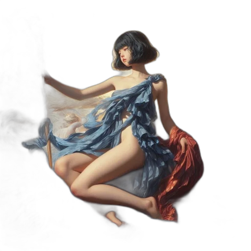 dress, concept art, fantasy art, photorealistic transparent PNG cut-out