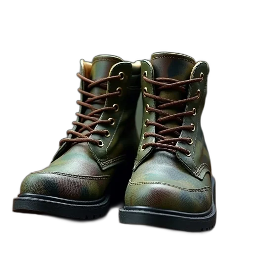 shoes, 3d render, photorealistic, green transparent PNG cut-out