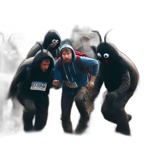 creature, concept art, 3d render, comic book art transparent PNG cut-out