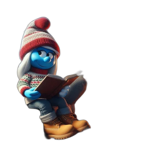 hat, staff, robot, jacket transparent PNG cut-out