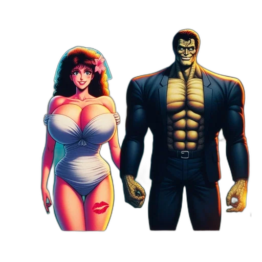 comic book art, concept art, pixel art, fantasy art transparent PNG cut-out