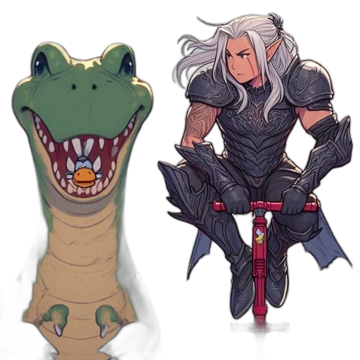 dragon, sword, creature, weapon transparent PNG cut-out
