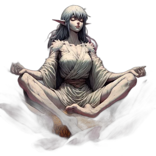 creature, fantasy art, concept art, watercolor transparent PNG cut-out